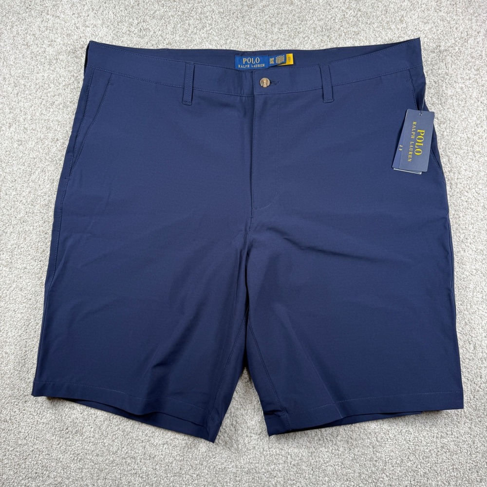 NEW Polo‎ Ralph Lauren Shorts Mens 38T Navy Blue Golf Performance